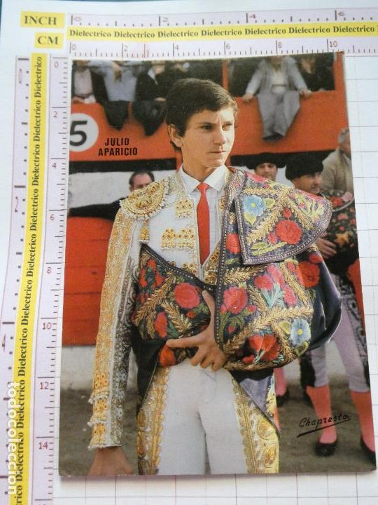 Tauromachie: TARJETA POSTAL TAUROMAQUIA. FERIA TAURINA TOROS EN M&Aacute;LAGA 1990. TORERO JULIO APARICIO. 104