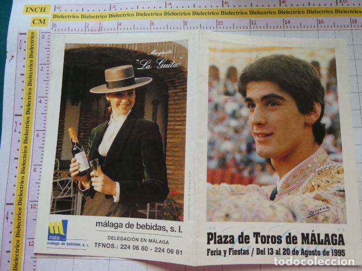 Tauromachie: PROGRAMA DE MANO TAUROMAQUIA FERIA TAURINA TOROS M&Aacute;LAGA A&Ntilde;O 1995. JESUL&Iacute;N DE UBRIQUE 14