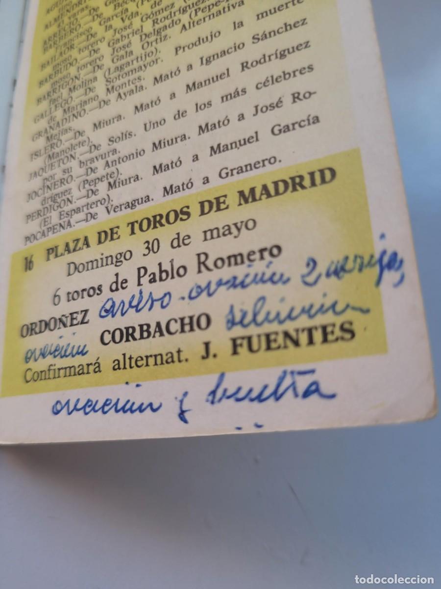 Tauromaquia: Programa Feria de San Isidro Madrid 1965 G3 - Foto 8