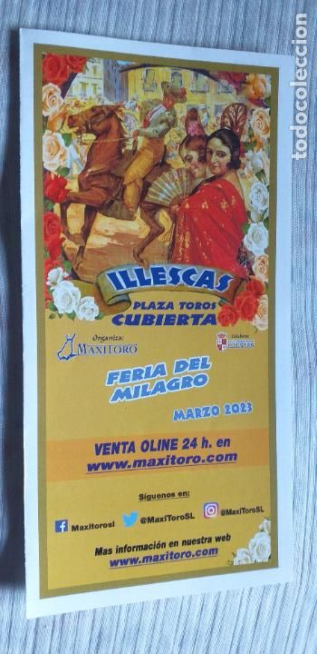 Tauromaquia: TAUROMAQUIA-V55-PROGRAMA-ILLESCAS-2023-RUI FERNANDES-VENTURA-HERMOSO DE MENDOZA