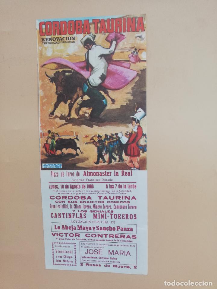Stierkampf: CARTEL TOROS. CORDOBA. 1980. CORDOBA TAURINA CON SUS ENANITOS COMICOS. CANTIFLAS.VICTOR CONTRERAS.