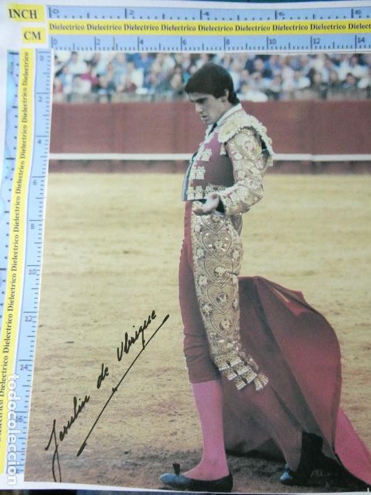 Bullfighting: FOTO TARJET&Oacute;N TARJETA DE TOROS TAUROMAQUIA. FOTO TORERO JESUL&Iacute;N DE UBRIQUE. 20