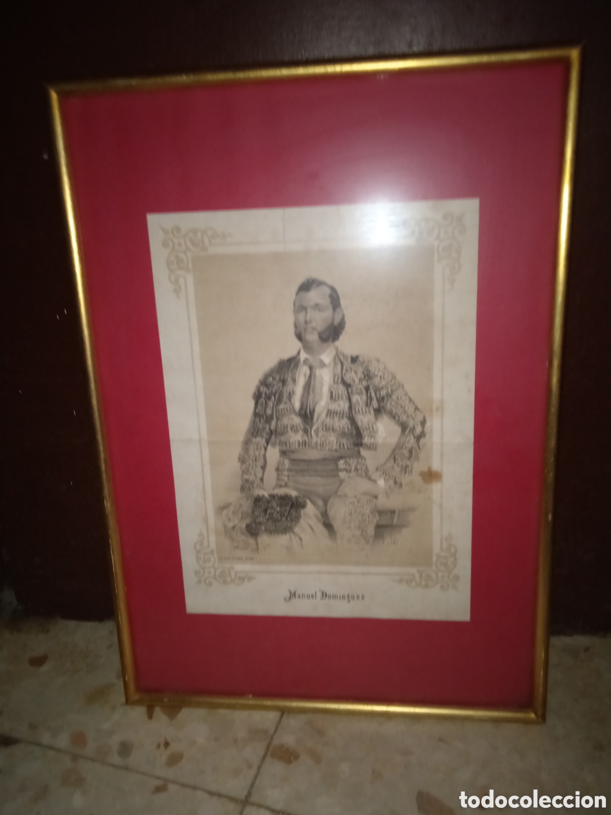 Tauromaquia: Litograf&iacute;a de El Porvenir , Sevilla. Manuel Dom&iacute;nguez , alias &rdquo; el desperdicio &rdquo;