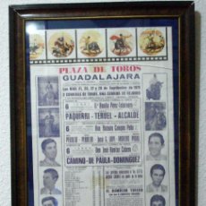 Tauromaquia: CARTEL DE TOROS FERIA DE GUADALAJARA. AÑO 1975. CUATRO ESPECTÁCULOS TAURINOS.