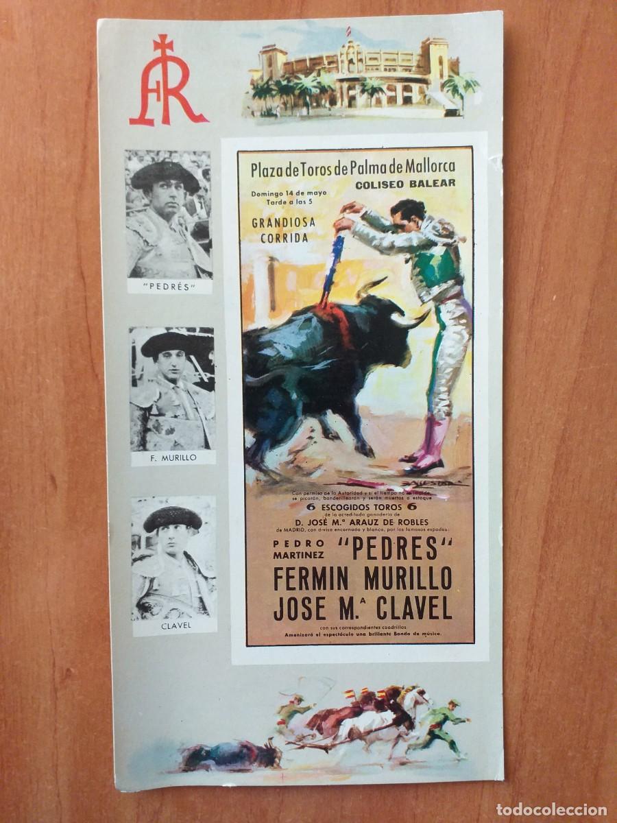 Tauromaquia: 1962 ? - POSTAL CON CONTENIDO TAURINO - PLAZA DE TOROS DE PALMA DE MALLORCA
