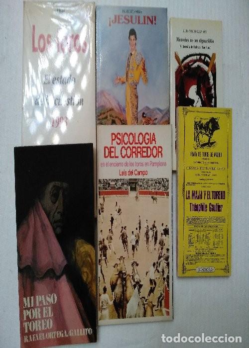 Tauromaquia: lote 6 libros de toros : LOS TOROS 1993, JESULIN, HISTORIAS DE UN ALGUACILILLO, MI PASO POR EL