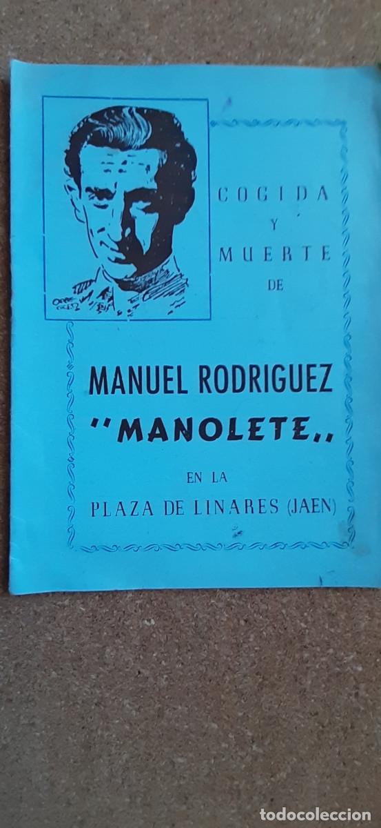 Tauromaquia: Cogida y muerte de Manuel Rodr&iacute;guez &rdquo;Manolete&rdquo;en la Plaza de Linares (Ja&eacute;n) Ortigala (Miguel)