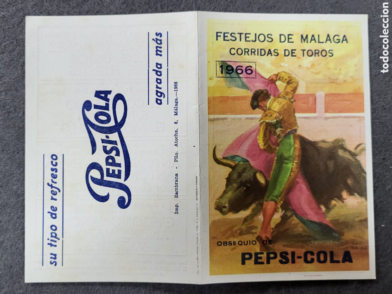 programa de mano tauromaquia feria taurina toro - Compra venta en  todocoleccion