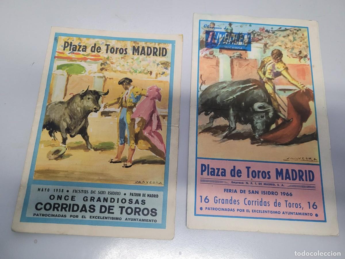 Tauromaquia: PROGRAMA TOROS FERIA SAN ISIDRO MADRID 1956 y 1966 - Foto 1