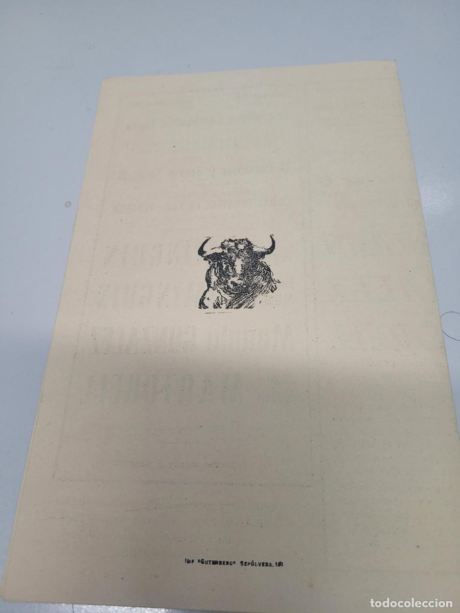 Tauromaquia: PROGRAMA TOROS FIESTAS MERCED BARCELONA 1950 - Foto 3