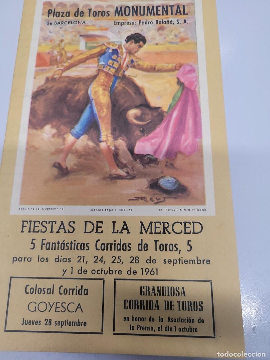 Tauromaquia: TOROS BARCELONA 1 961 - Foto 1