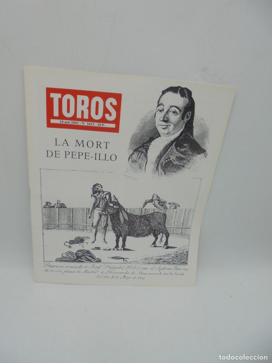 Tauromaquia: REVISTA TOROS. 10 MAI 2001. N&ordm; 1651. EN FRANCES.