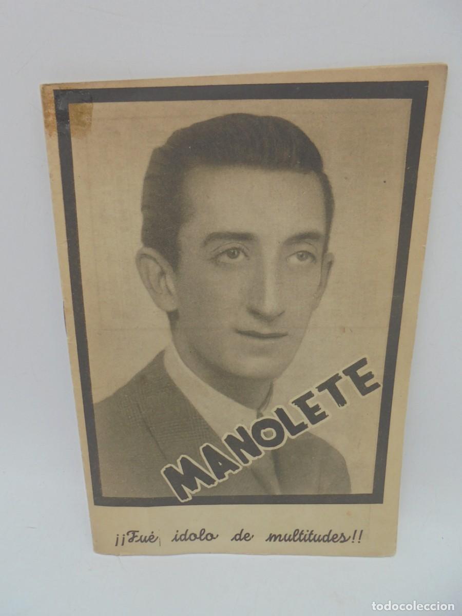Tauromaquia: MANOLETE. FUE IDOLO DE MULTITUDES. FRANCISCO TIJERERAS GOMEZ. 1947. PAGS : 31.