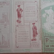 Tauromaquia: PROGRAMA DE TOROS. PLAZA DE TOROS DE SAN SEBASTIÁN. 7 Y 8 ABRIL 1912. BOMBITA Y COCHERITO.