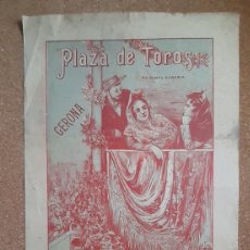 Tauromaquia: CARTEL DE TOROS. PLAZA DE SANTA EUGENIA, GERONA. 29 DE OCTUBRE DE 1906. MAZANTINITO Y BIENVENIDA.