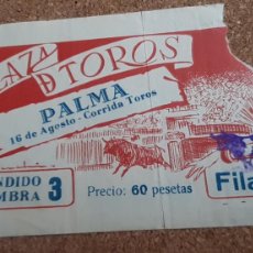 Tauromaquia: ENTRADA DE TOROS. PLAZA DE TOROS DE PALMA. 16 DE AGOSTO (1950?)