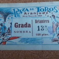 Tauromaquia: ENTRADA DE TOROS. PLAZA DE TOROS DE ARANJUEZ. 30 DE MAYO DE 1950.