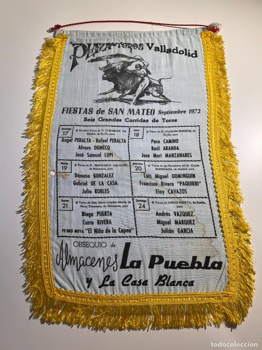 Bullfighting: CARTEL SEDA.PLAZA TOROS VALLADOLID. 1972. GANADER&Iacute;A CLEMENTE TASSARA. RAFAEL PERALTA. ALVARO DOMECQ