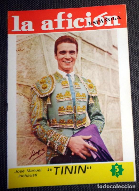 Tauromaquia: REVISTA TAURINA TOROS LA AFICI&Oacute;N ESPA&Ntilde;OLA N&ordm;63 Marzo 1967. JOS&Eacute; MANUEL INCHAUSTI TININ. FALLAS
