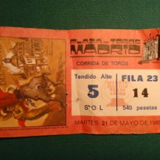 Tauromaquia: ENTRADA SAN ISIDRO 85 - PLAZA DE TOROS DE MADRID
