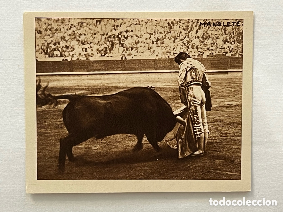 Tauromaquia: MANOLETE.. Tauromaquia.. Foto Cromo del Maestro del Toreo&hellip; (h.1940?)