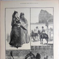 Tauromaquia: SKETCHES AT A SPANISH BULL-FIGHT (CORRIDA DE TOROS) R CATON WOODVILLE. 1888