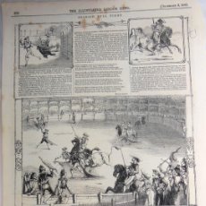 Tauromaquia: HOJA REVISTA : SPANISH BULL FIGHT(CORRIDA ESPAÑOLA) 1843