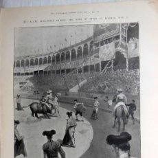 Tauromaquia: THE SPECTACLE IN THE PLAZA DE TOROS: GRANDEES OF SPAIN AS PICADORES IN THE ARENA. 1902