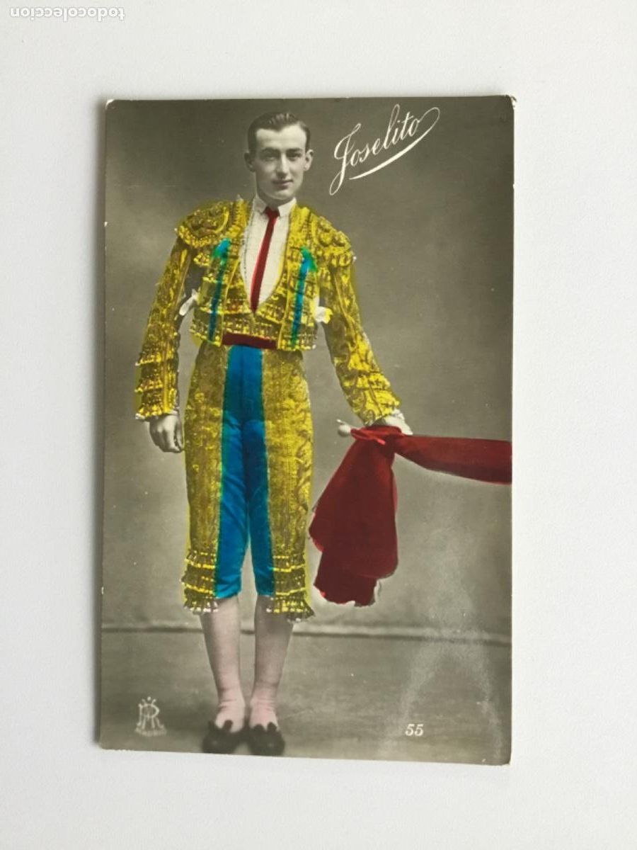 Tauromaquia: JOSELITO // POSTAL COLOREADA TORERO // A&Ntilde;OS 20 // SIN CIRCULAR