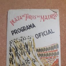 Tauromaquia: PROGRAMA DE TOROS. PLAZA DE MADRID. 10 DE JULIO DE 1941. JUAN BELMONTE Y RAFAEL ORTEGA GALLITO.