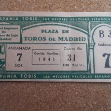 Tauromaquia: ENTRADA DE TOROS. PLAZA DE TOROS DE MADRID. CORRIDA NOVILLOS. 1941.