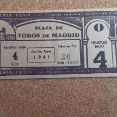 Tauromaquia: ENTRADA DE TOROS. PLAZA DE TOROS DE MADRID. CORRIDA TOROS. 1941.