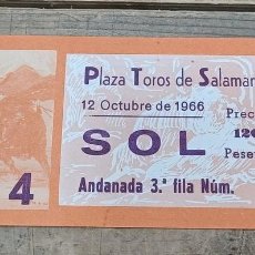Tauromaquia: ENTRADA PLAZA DE TOROS DE SALAMANCA, 12 OCTUBRE 1966