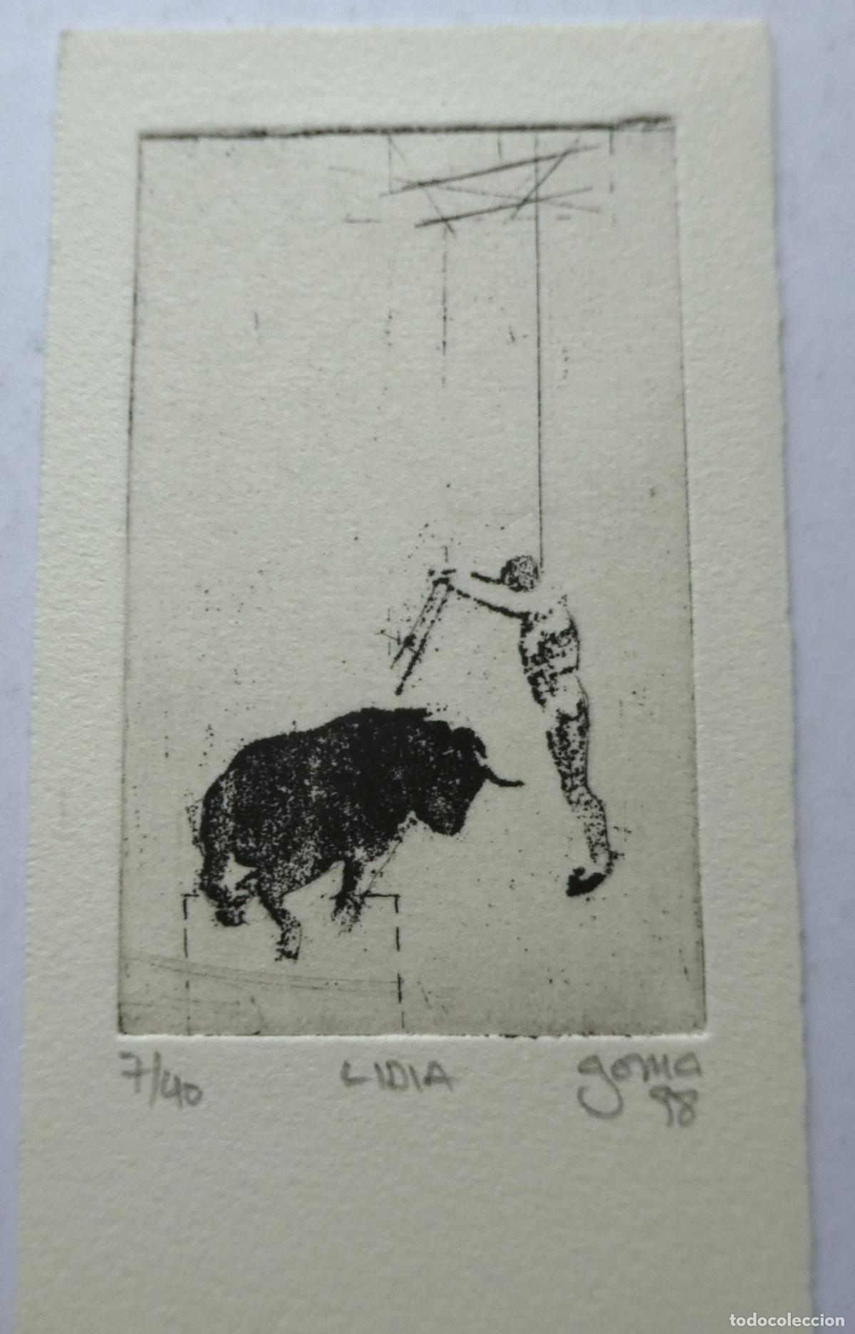 Tauromaquia: Bonito Grabado LIDIA - Foto 1
