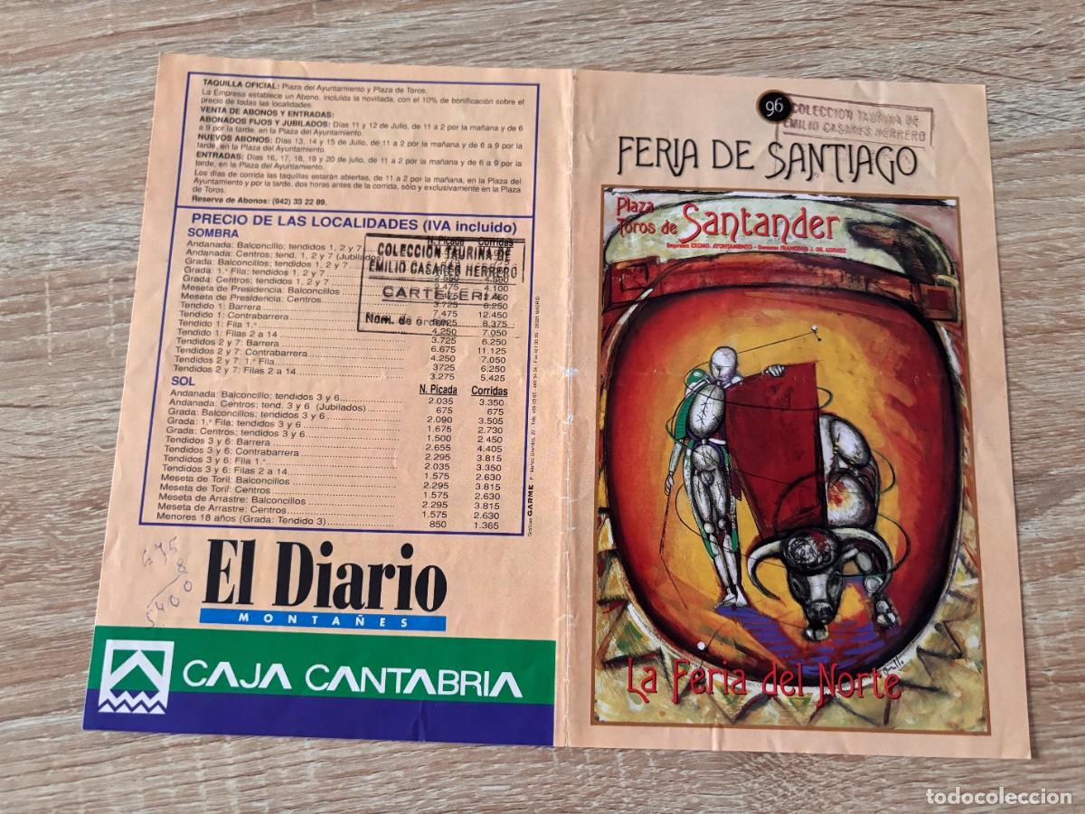 Tauromaquia: PROGRAMA TOROS. SANTANDER. 1996. GANADER&Iacute;A ZALDUENDO. CESAR RINCON. JOSELITO. RIVERA ORDO&Ntilde;EZ