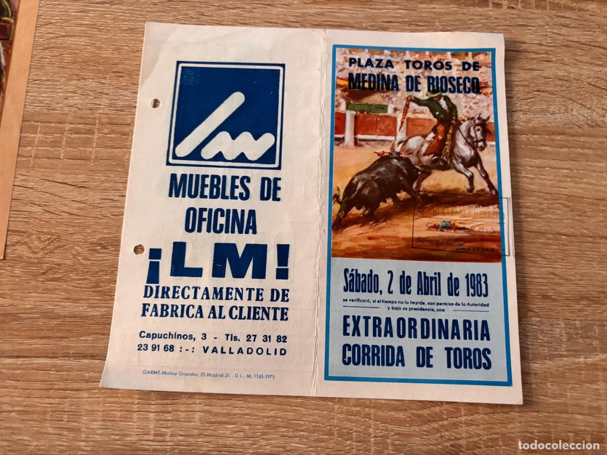 Tauromaquia: PROGRAMA TOROS. MEDINA DE RIOSECO. VALLADOLID. 1983. GANADER&Iacute;A CESAR MORENO. JULIO ROBLES.PEPIN PE&Ntilde;A