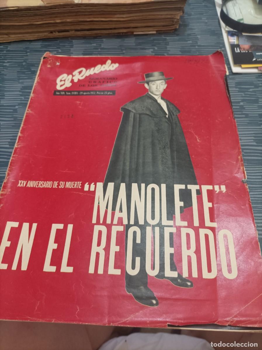 Tauromaquia: EL RUEDO,NUM.EXTRA, AGOSTO 1972, MANOLETE EN EL RECUERDO,VER FOTOS.LEER.