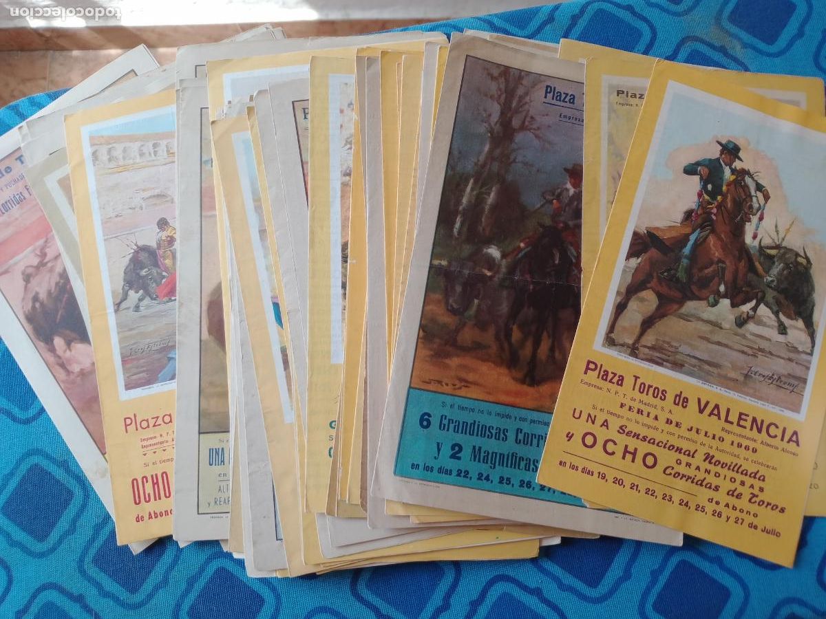 Bullfighting: Valencia. 75 programas de toros. A&ntilde;os 50-60-70