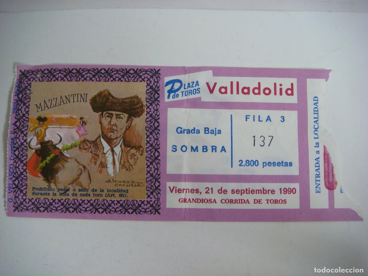 Tauromaquia: ENTRADA DE TOROS DE VALLADOLID 21-SEPTIEMBRE-1990-CAJ-N&ordm;4-SOB-N&ordm;.8