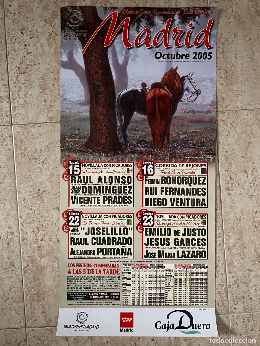 Stierkampf: CARTEL. PLAZA TOROS LAS VENTAS. MADRID. 2005. GANADER&Iacute;A MARTIN PE&Ntilde;ATO. FERMIN BOHORQUEZ. JOSELILLO