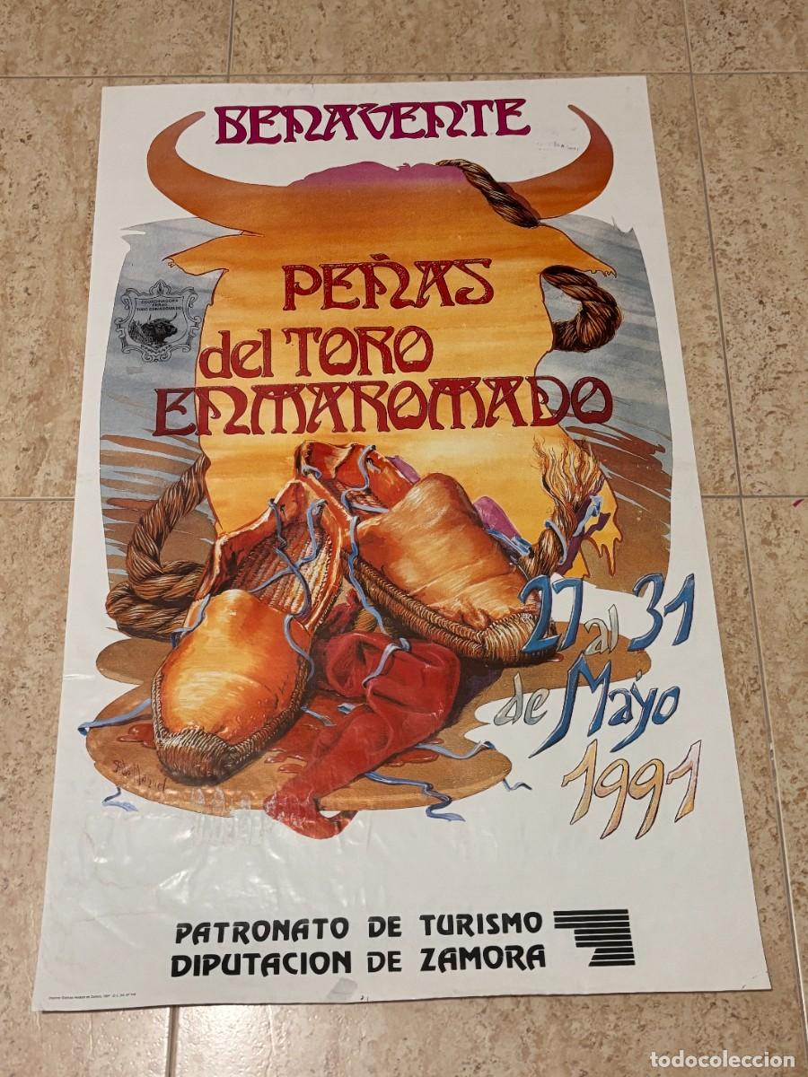 Stierkampf: CARTEL. TOROS EN BENAVENTE. ZAMORA. PE&Ntilde;AS DEL TORO ENMAROMADO. 1991