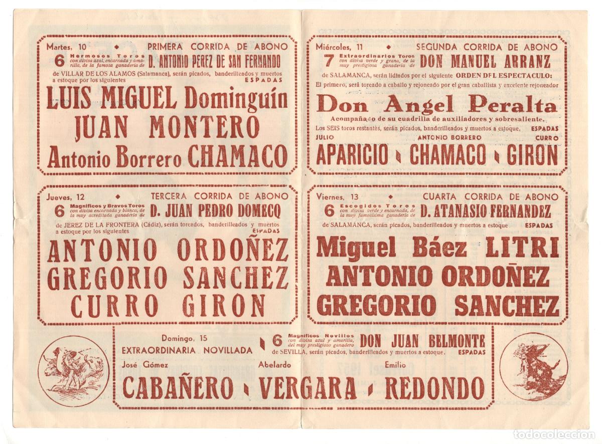 Tauromaquia: PROGRAMA PLAZA DE TOROS DE ALBACETE 1957. - Foto 2