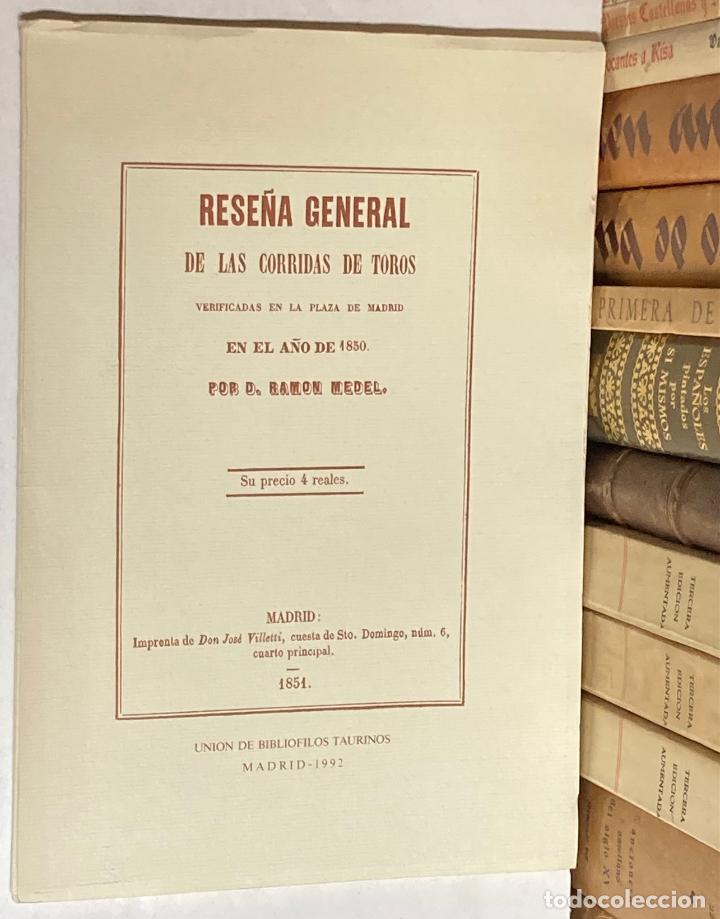 Tauromachia: A&Ntilde;O 1992 - TOROS EN 1851 RESE&Ntilde;A CORRIDAS VERIFICADAS MADRID POR MEDEL UNI&Oacute;N DE BIBLI&Oacute;FILOS TAURINOS
