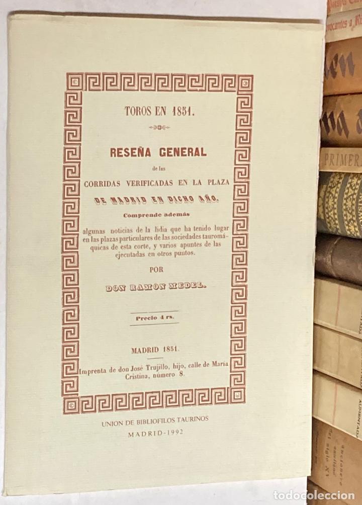 Tauromachia: A&Ntilde;O 1992 - RESE&Ntilde;A GENERAL DE LAS CORRIDAS VERIFICADAS EN LA PLAZA DE TOROS DE MADRID EN 1850 - MEDEL