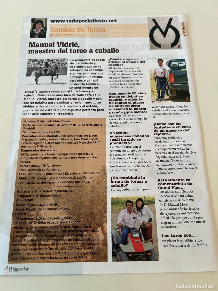 Tauromaquia: MANUEL VIDRI&Eacute;. MAESTRO DEL TOREO A CABALLO. ENTREVISTA