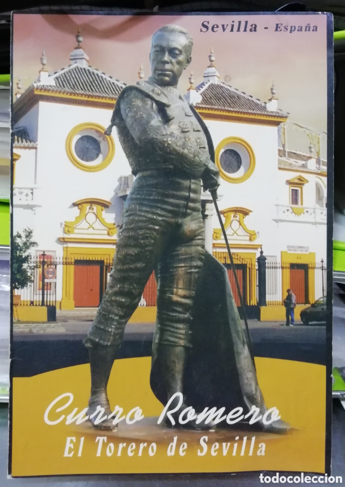 Tauromaquia: Postal de Curro Romero sin circular pero escrita en reverso
