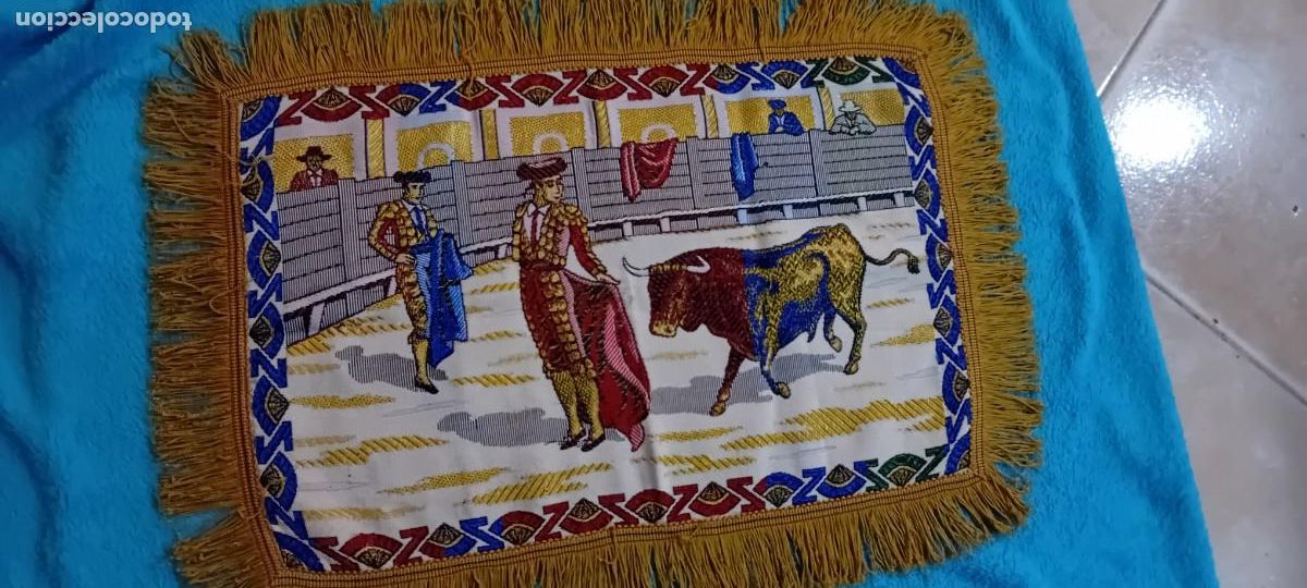 Tauromaquia: TAPIZ DE TOROS DE SEDA - Foto 4