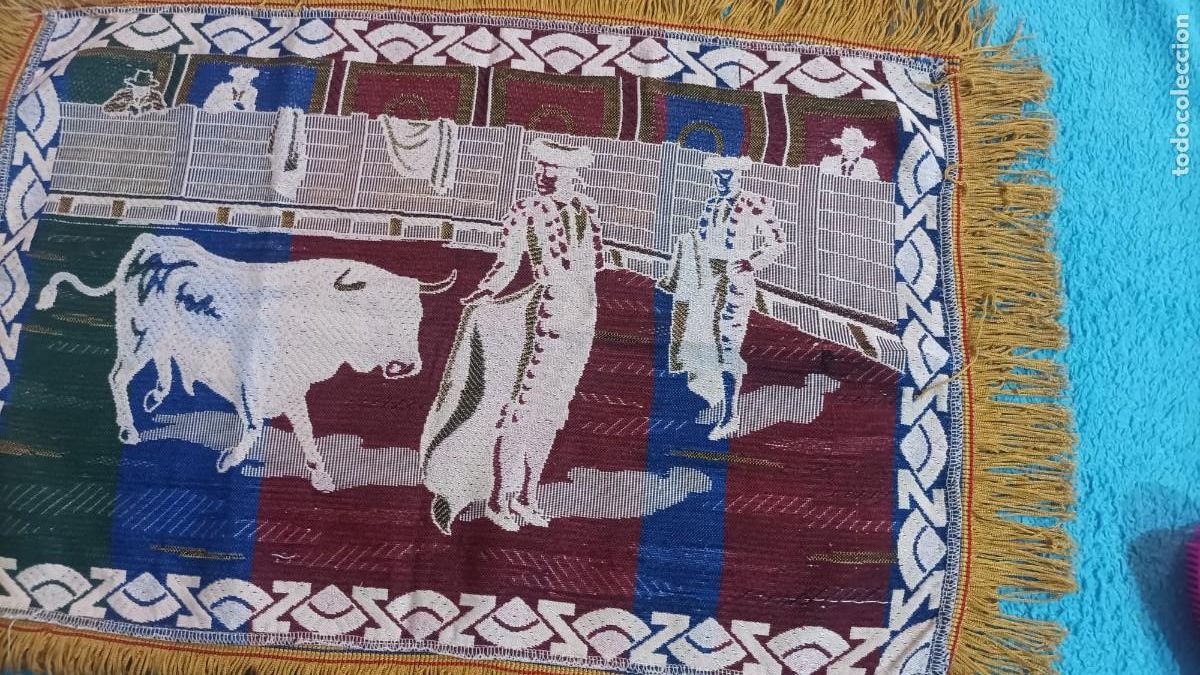 Tauromaquia: TAPIZ DE TOROS DE SEDA - Foto 5