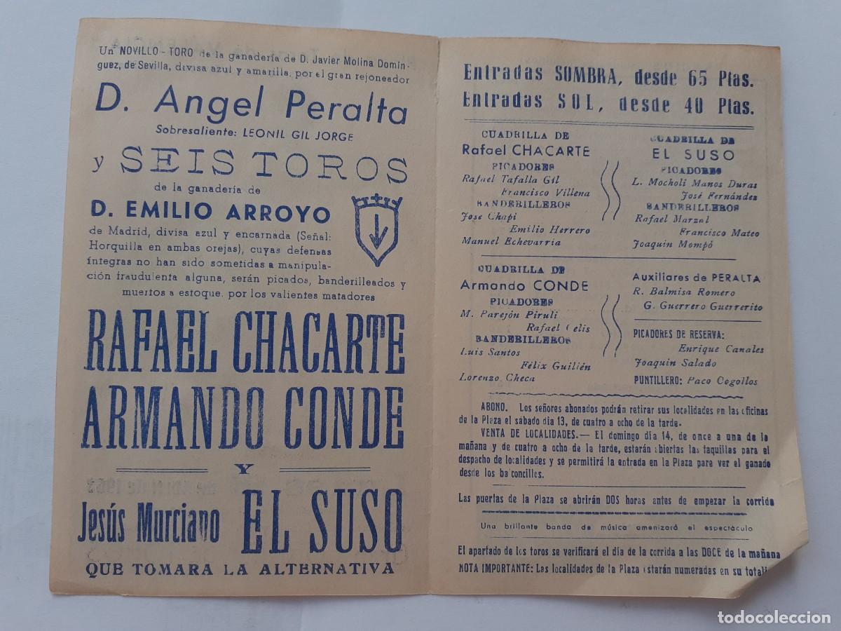 Tauromaquia: PROGRAMA DE MANO - PROGRAMA PLAZA DE TOROS DE VALENCIA A&Ntilde;O 1963 GRAN CORRIDA DE TOROS - Foto 2
