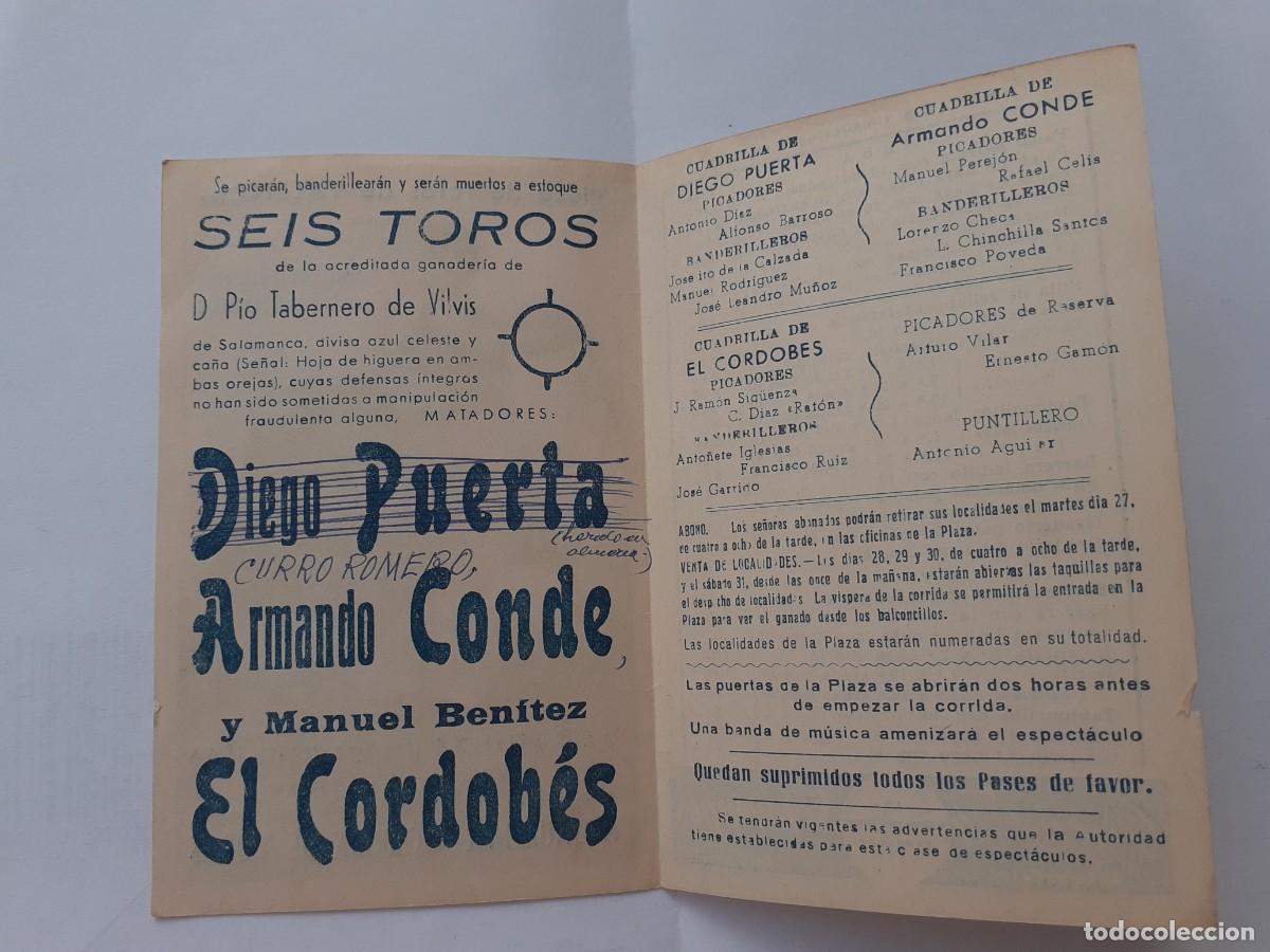 Tauromaquia: PROGRAMA DE MANO - PROGRAMA PLAZA DE TOROS DE VALENCIA A&Ntilde;O 1963 MONUMENTAL CORRIDA DE TOROS - Foto 2